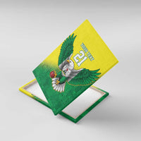 Nigeria Cricket Custom Canvas Wall Art Najeriya Angry Eagle Flag Motif - Wonder Print Shop