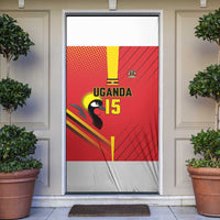 Nigeria Cricket Custom Door Cover Najeriya Angry Eagle Flag Motif - Wonder Print Shop