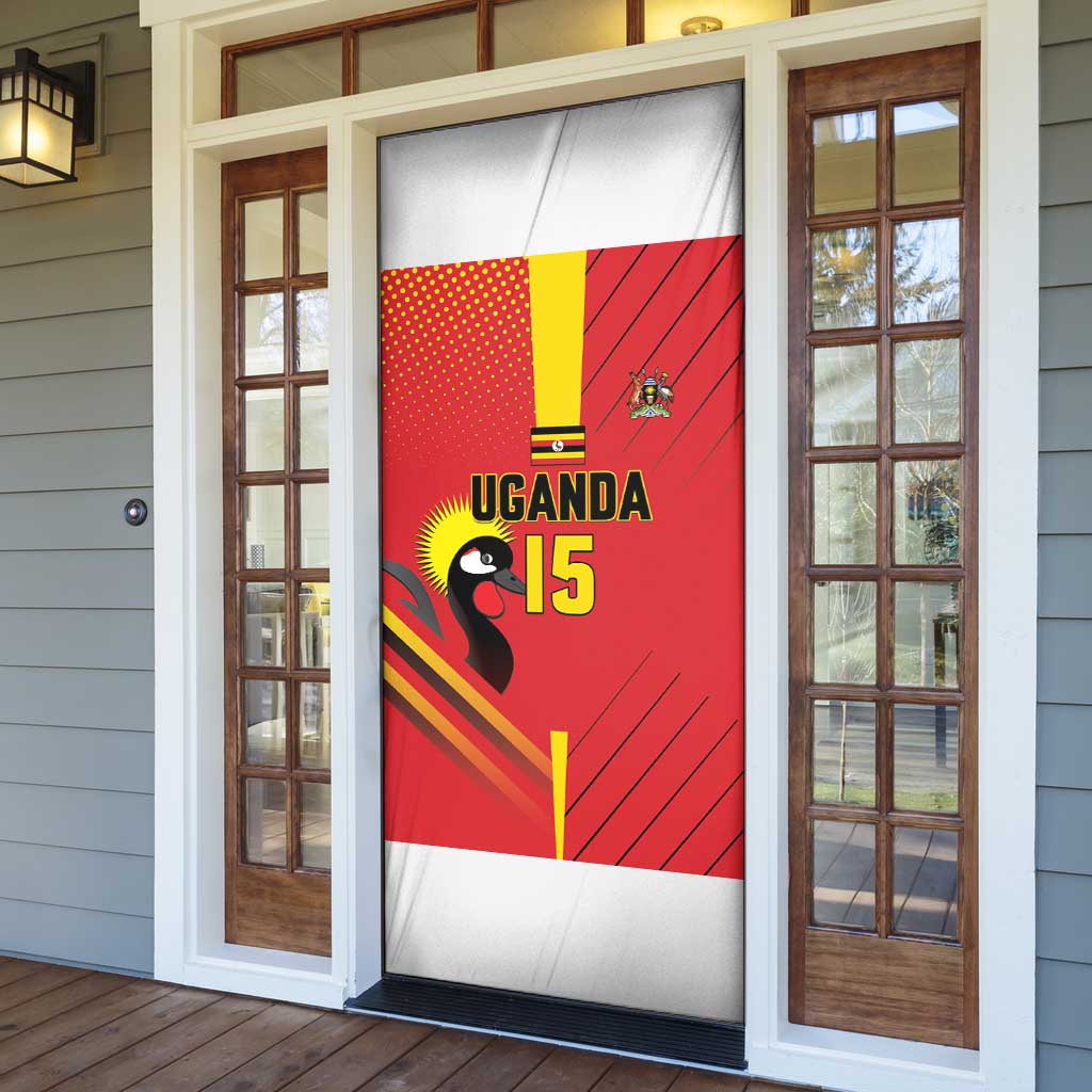 Nigeria Cricket Custom Door Cover Najeriya Angry Eagle Flag Motif - Wonder Print Shop