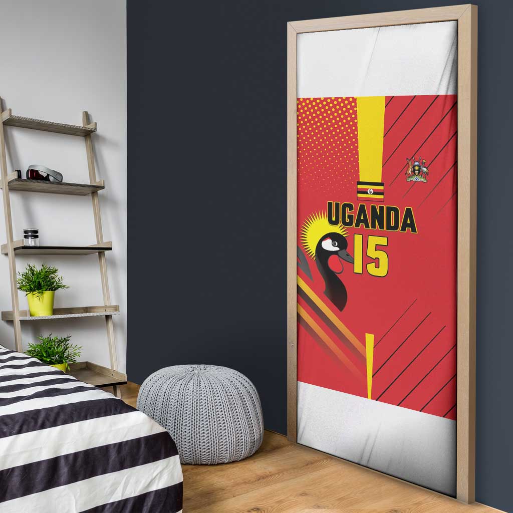 Nigeria Cricket Custom Door Cover Najeriya Angry Eagle Flag Motif - Wonder Print Shop