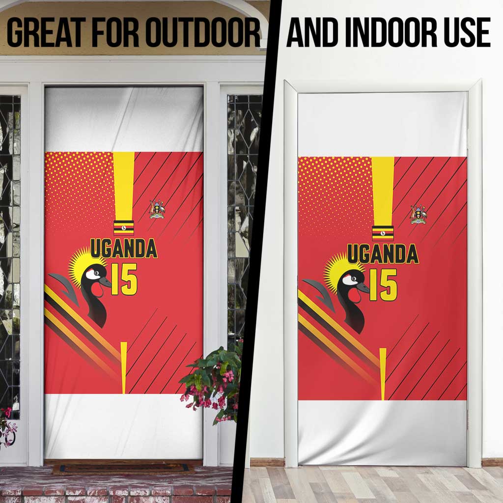 Nigeria Cricket Custom Door Cover Najeriya Angry Eagle Flag Motif - Wonder Print Shop