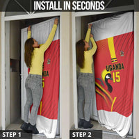 Nigeria Cricket Custom Door Cover Najeriya Angry Eagle Flag Motif - Wonder Print Shop