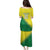 Nigeria Cricket Custom Family Matching Puletasi and Hawaiian Shirt Najeriya Angry Eagle Flag Motif - Wonder Print Shop