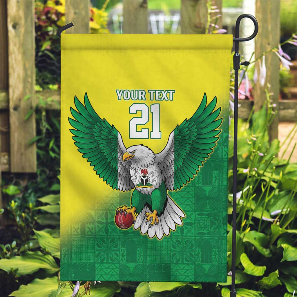 Nigeria Cricket Custom Garden Flag Najeriya Angry Eagle Flag Motif - Wonder Print Shop