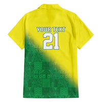 Nigeria Cricket Custom Hawaiian Shirt Najeriya Angry Eagle Flag Motif - Wonder Print Shop