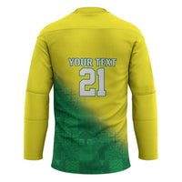 Nigeria Cricket Custom Hockey Jersey Najeriya Angry Eagle Flag Motif - Wonder Print Shop