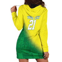 Nigeria Cricket Custom Hoodie Dress Najeriya Angry Eagle Flag Motif - Wonder Print Shop