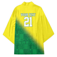 Nigeria Cricket Custom Kimono Najeriya Angry Eagle Flag Motif - Wonder Print Shop
