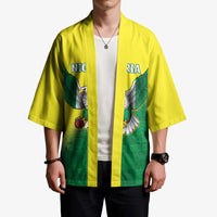 Nigeria Cricket Custom Kimono Najeriya Angry Eagle Flag Motif - Wonder Print Shop
