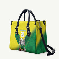 Nigeria Cricket Custom Leather Bag Najeriya Angry Eagle Flag Motif - Wonder Print Shop