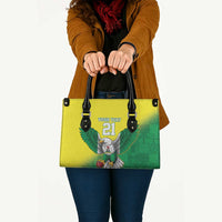 Nigeria Cricket Custom Leather Bag Najeriya Angry Eagle Flag Motif - Wonder Print Shop