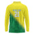 Nigeria Cricket Custom Long Sleeve Polo Shirt Najeriya Angry Eagle Flag Motif - Wonder Print Shop