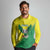 Nigeria Cricket Custom Long Sleeve Polo Shirt Najeriya Angry Eagle Flag Motif - Wonder Print Shop