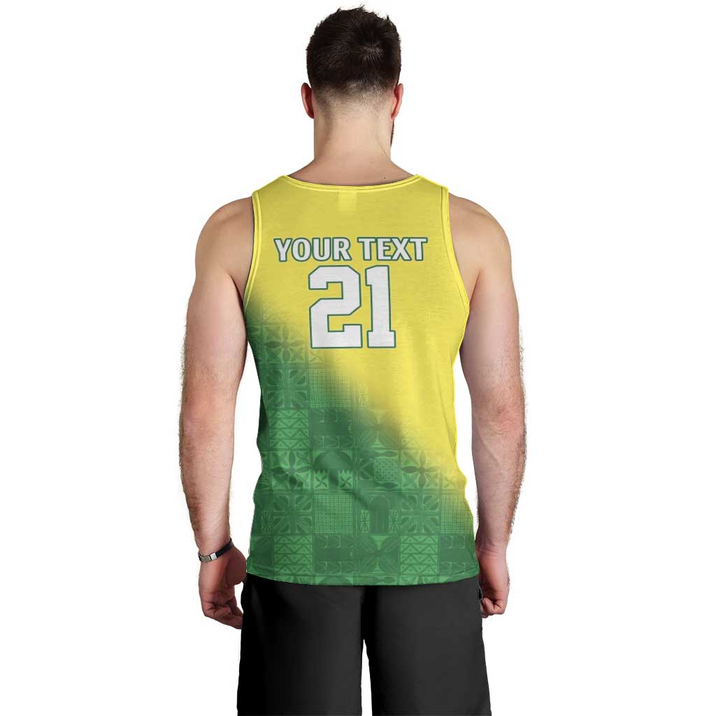 Nigeria Cricket Custom Men Tank Top Najeriya Angry Eagle Flag Motif - Wonder Print Shop