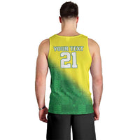 Nigeria Cricket Custom Men Tank Top Najeriya Angry Eagle Flag Motif - Wonder Print Shop