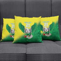 Nigeria Cricket Custom Pillow Cover Najeriya Angry Eagle Flag Motif - Wonder Print Shop