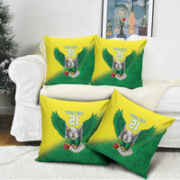 Nigeria Cricket Custom Pillow Cover Najeriya Angry Eagle Flag Motif - Wonder Print Shop