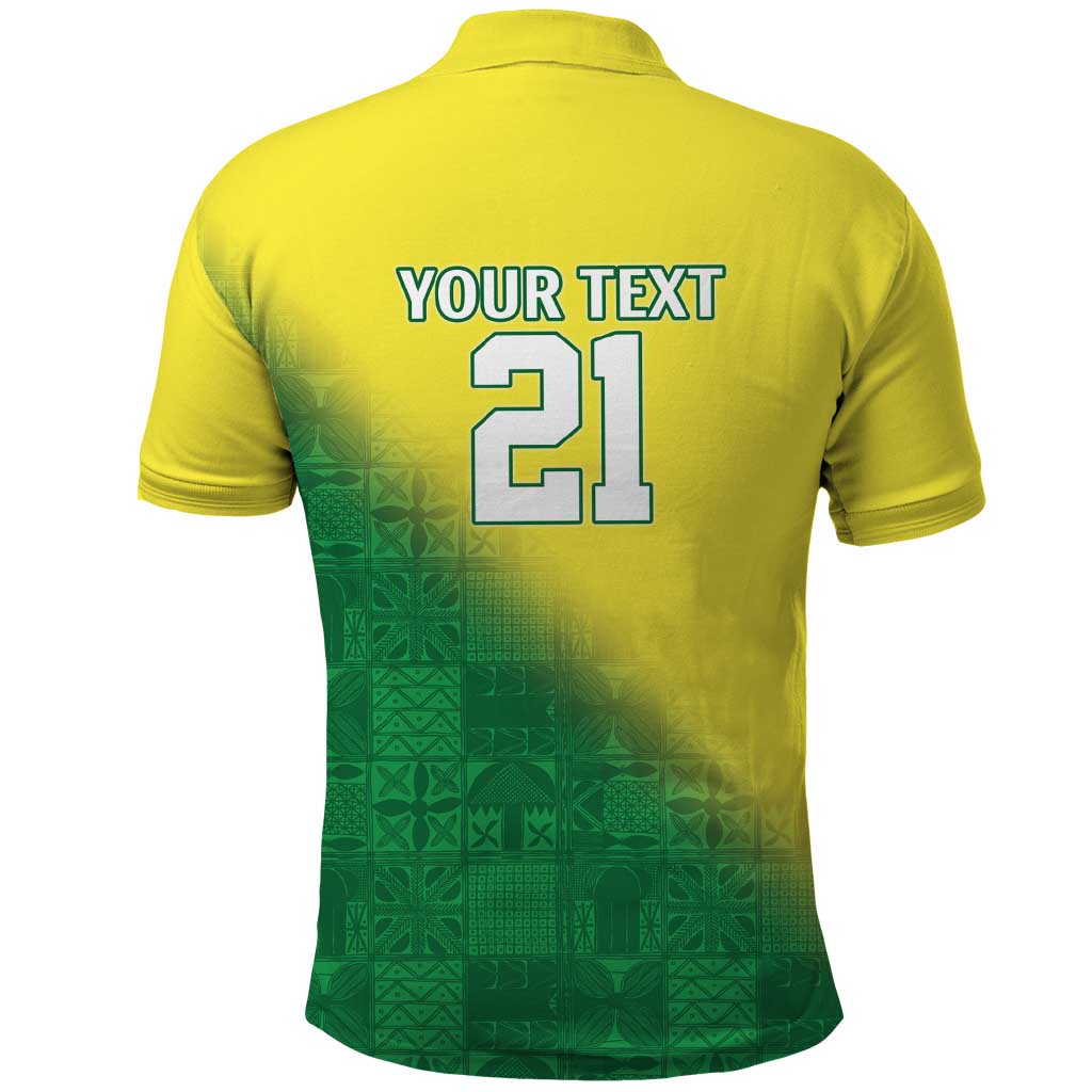 Nigeria Cricket Custom Polo Shirt Najeriya Angry Eagle Flag Motif - Wonder Print Shop