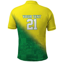 Nigeria Cricket Custom Polo Shirt Najeriya Angry Eagle Flag Motif - Wonder Print Shop