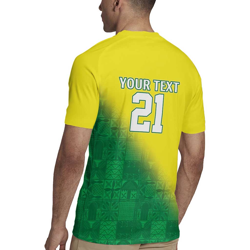 Nigeria Cricket Custom Rugby Jersey Najeriya Angry Eagle Flag Motif - Wonder Print Shop