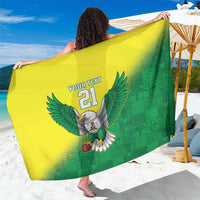 Nigeria Cricket Custom Sarong Najeriya Angry Eagle Flag Motif - Wonder Print Shop