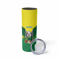 Nigeria Cricket Custom Skinny Tumbler Najeriya Angry Eagle Flag Motif - Wonder Print Shop