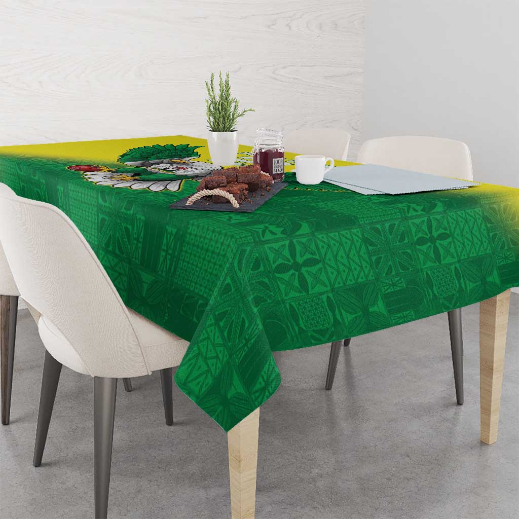 Nigeria Cricket Custom Tablecloth Najeriya Angry Eagle Flag Motif - Wonder Print Shop