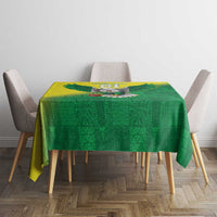 Nigeria Cricket Custom Tablecloth Najeriya Angry Eagle Flag Motif - Wonder Print Shop