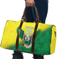Nigeria Cricket Custom Travel Bag Najeriya Angry Eagle Flag Motif - Wonder Print Shop