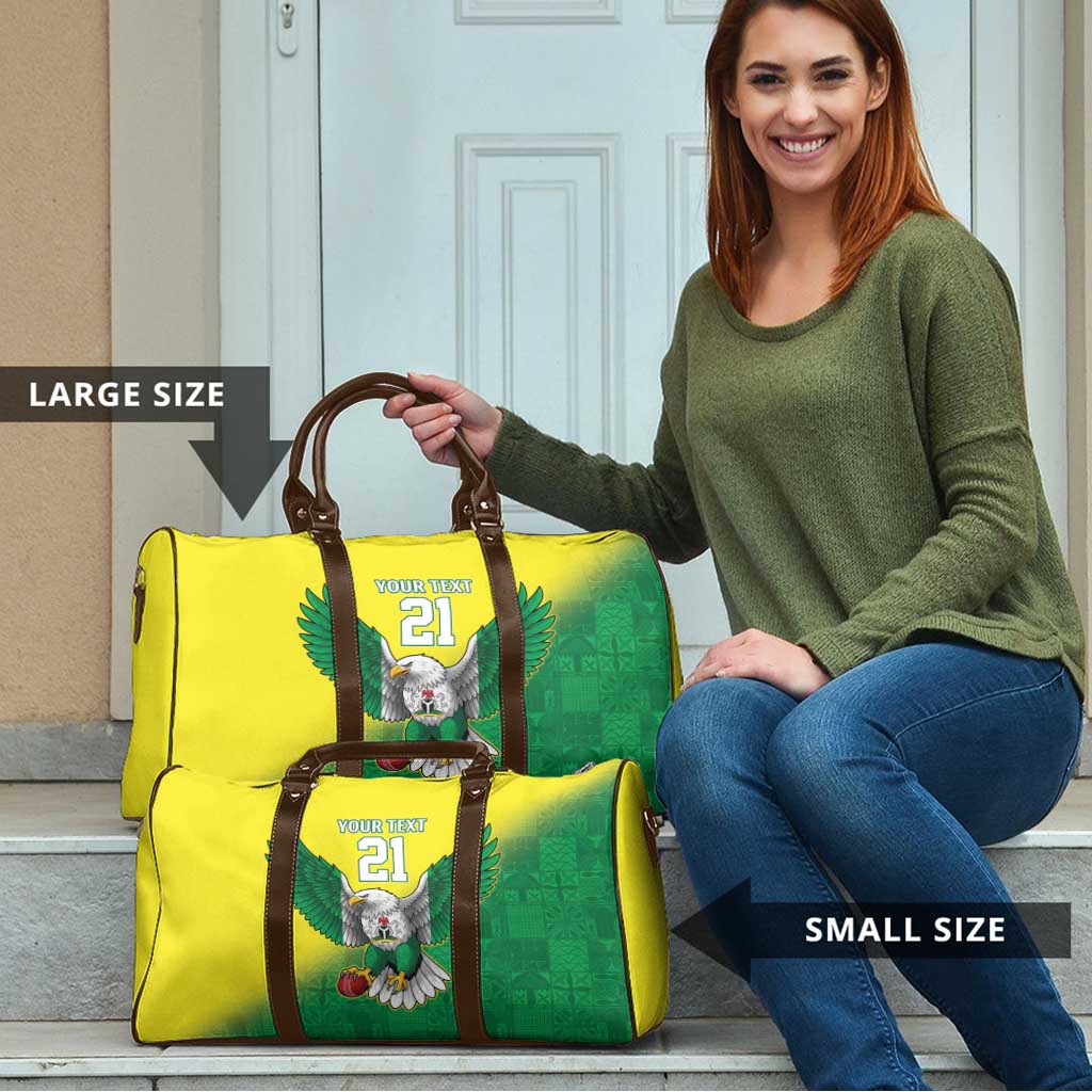 Nigeria Cricket Custom Travel Bag Najeriya Angry Eagle Flag Motif - Wonder Print Shop