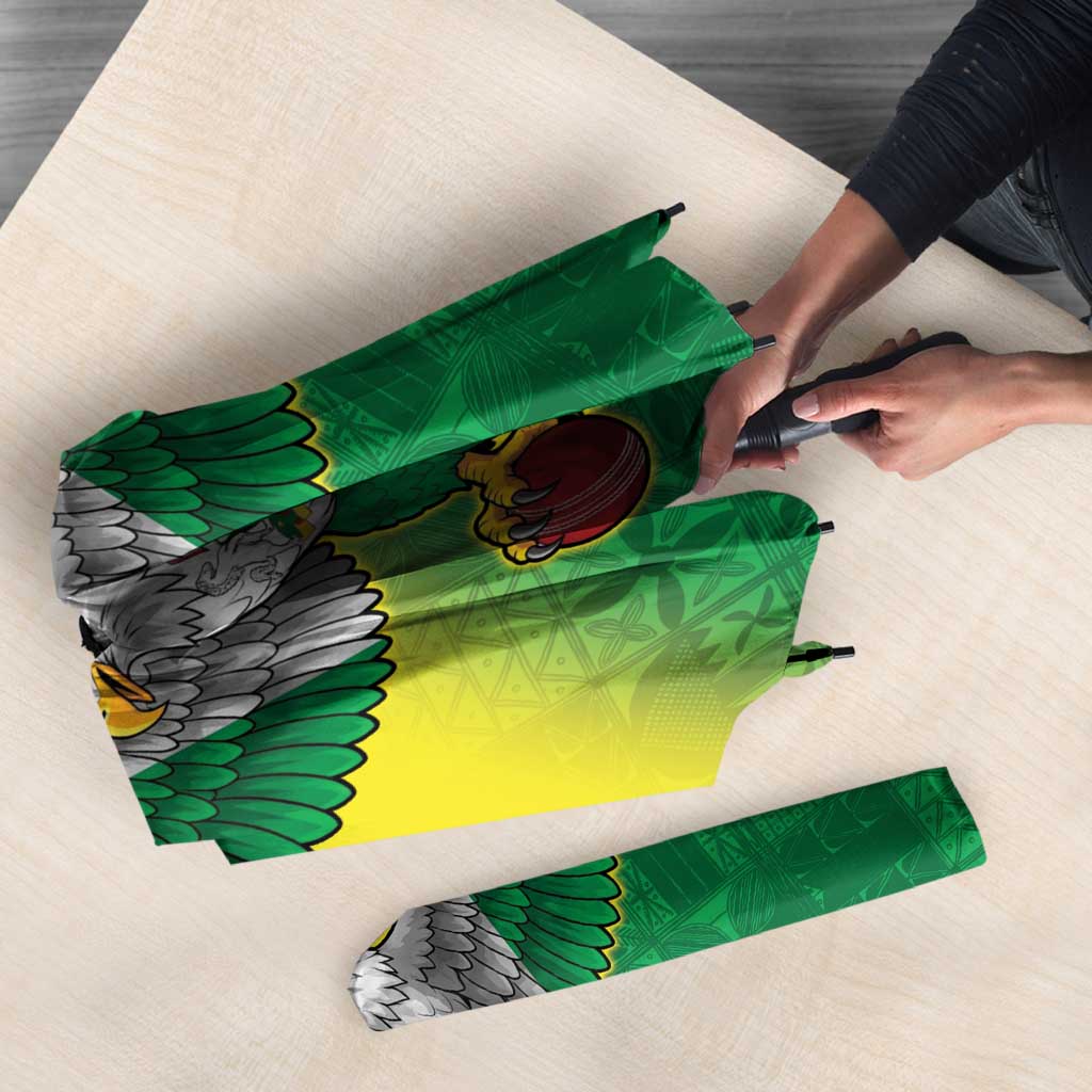 Nigeria Cricket Custom Umbrella Najeriya Angry Eagle Flag Motif - Wonder Print Shop