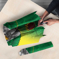 Nigeria Cricket Custom Umbrella Najeriya Angry Eagle Flag Motif - Wonder Print Shop