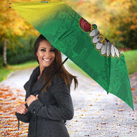 Nigeria Cricket Custom Umbrella Najeriya Angry Eagle Flag Motif - Wonder Print Shop