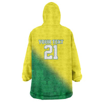 Nigeria Cricket Custom Wearable Blanket Hoodie Najeriya Angry Eagle Flag Motif - Wonder Print Shop