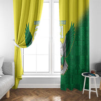 Nigeria Cricket Custom Window Curtain Najeriya Angry Eagle Flag Motif - Wonder Print Shop