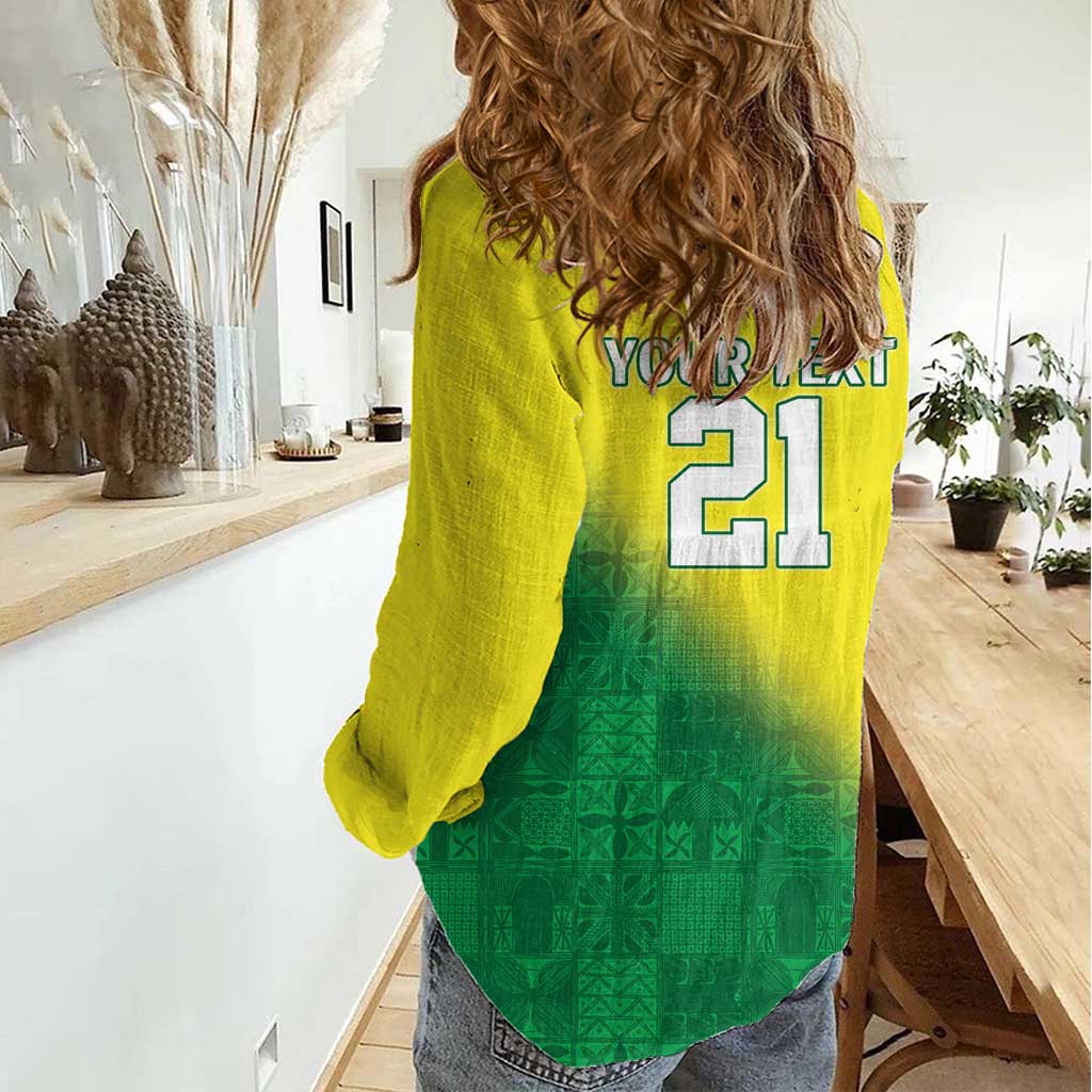 Nigeria Cricket Custom Women Casual Shirt Najeriya Angry Eagle Flag Motif - Wonder Print Shop