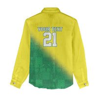 Nigeria Cricket Custom Women Casual Shirt Najeriya Angry Eagle Flag Motif - Wonder Print Shop