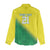 Nigeria Cricket Custom Women Casual Shirt Najeriya Angry Eagle Flag Motif - Wonder Print Shop