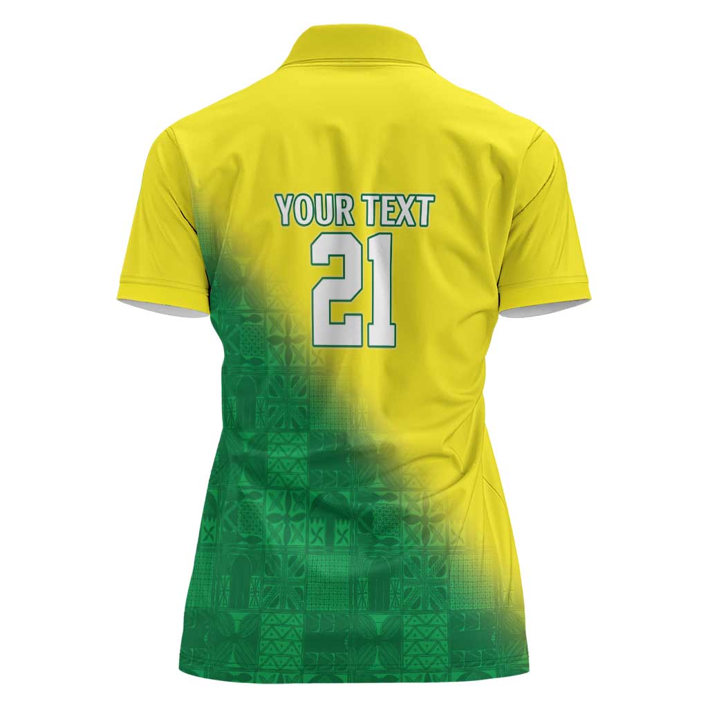Nigeria Cricket Custom Women Polo Shirt Najeriya Angry Eagle Flag Motif - Wonder Print Shop