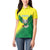 Nigeria Cricket Custom Women Polo Shirt Najeriya Angry Eagle Flag Motif - Wonder Print Shop