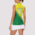 Nigeria Cricket Custom Women Sleeveless Polo Shirt Najeriya Angry Eagle Flag Motif - Wonder Print Shop