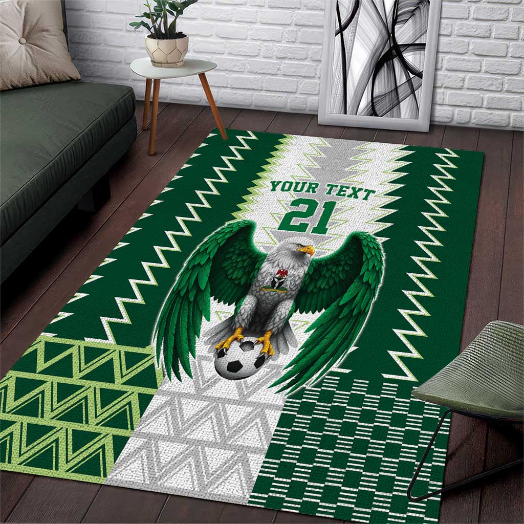 Nigeria Football Custom Area Rug Classic 20-21 Home Jersey - Wonder Print Shop