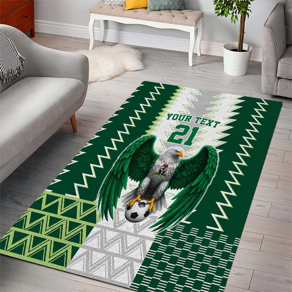Nigeria Football Custom Area Rug Classic 20-21 Home Jersey - Wonder Print Shop