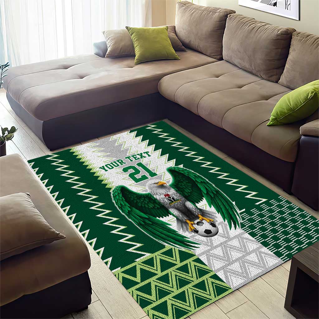 Nigeria Football Custom Area Rug Classic 20-21 Home Jersey - Wonder Print Shop