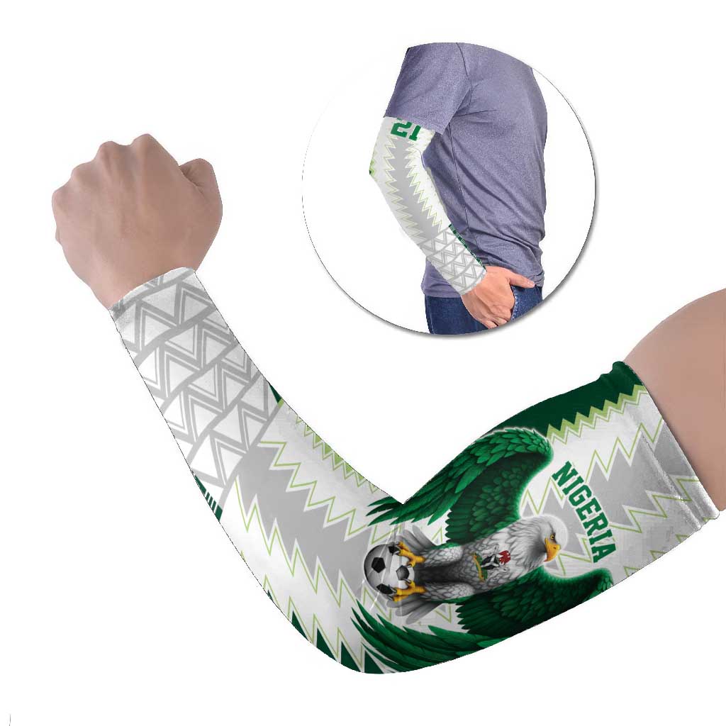 Nigeria Football Custom Arm Sleeves Classic 20-21 Home Jersey - Wonder Print Shop