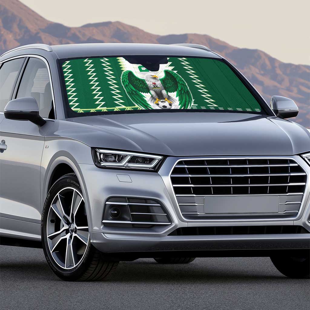 Nigeria Football Custom Auto Sun Shade Classic 20-21 Home Jersey - Wonder Print Shop