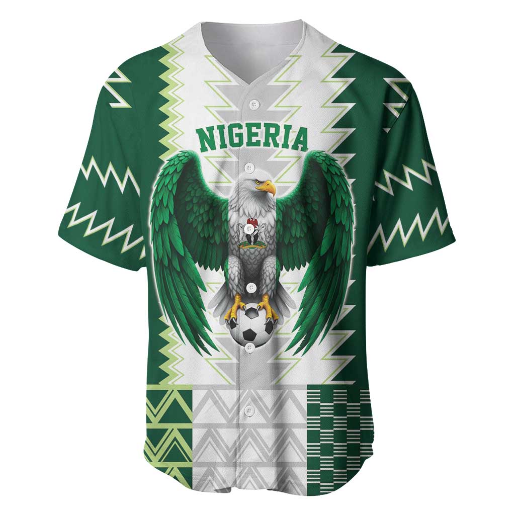 Nigeria Football Custom Baseball Jersey Classic 20-21 Home Jersey - Wonder Print Shop