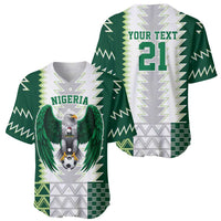 Nigeria Football Custom Baseball Jersey Classic 20-21 Home Jersey - Wonder Print Shop
