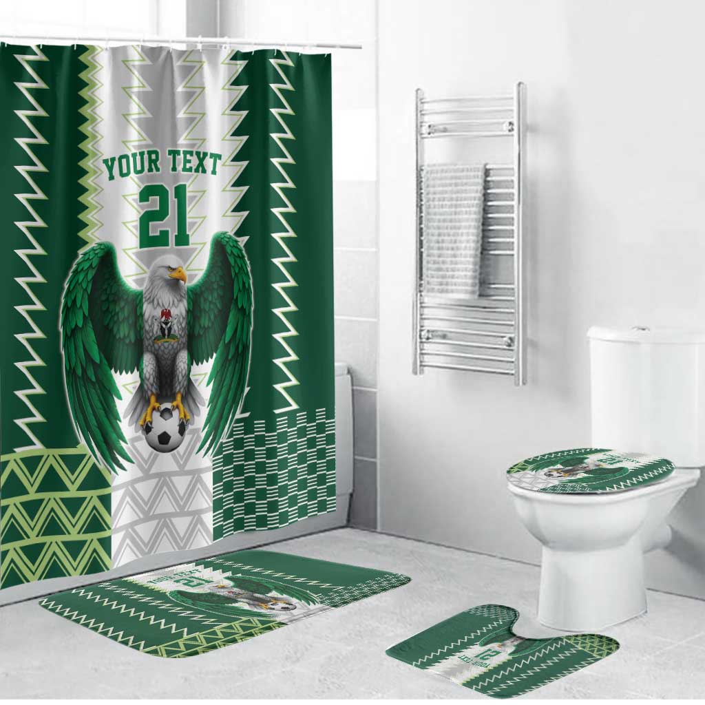 Nigeria Football Custom Bathroom Set Classic 20-21 Home Jersey - Wonder Print Shop