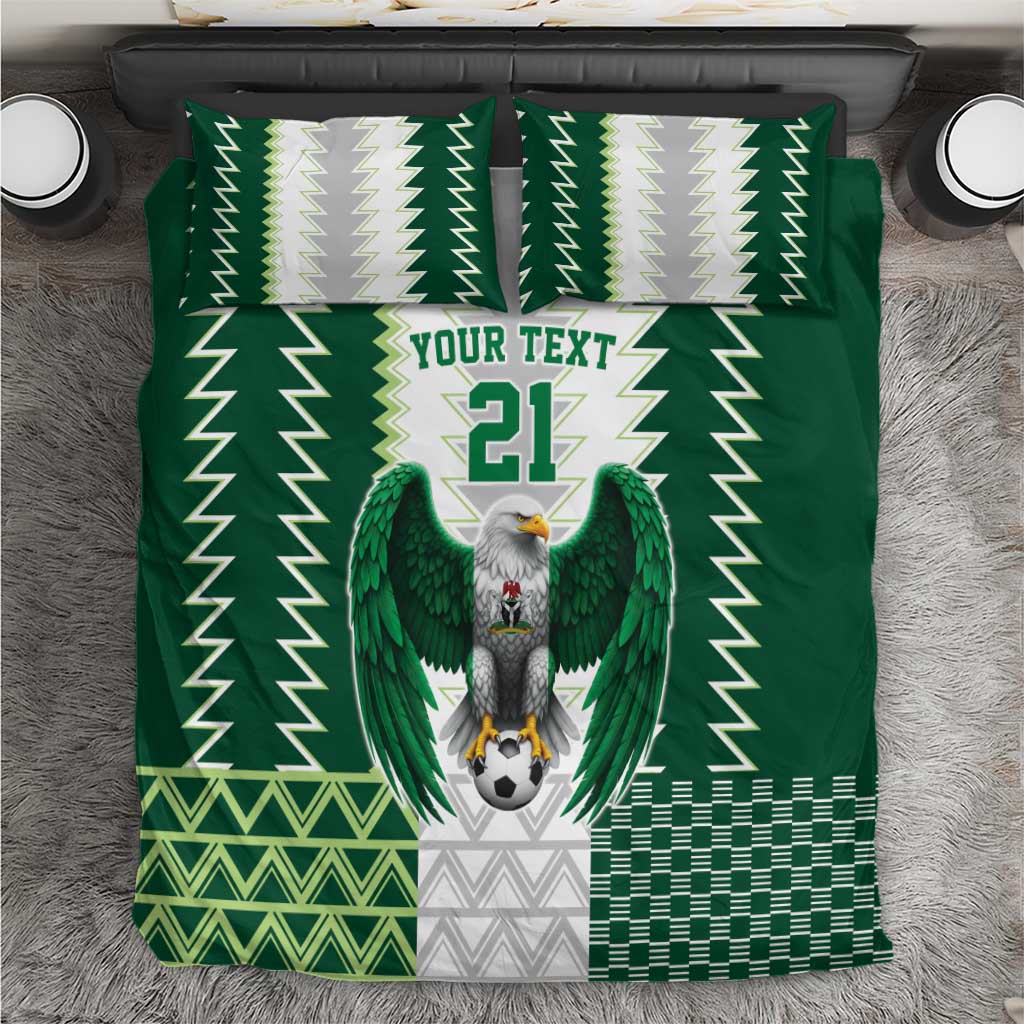 Nigeria Football Custom Bedding Set Classic 20-21 Home Jersey - Wonder Print Shop